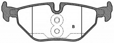 OPEN PARTS bpa026540 -  Комплект тормозных колодок, дисковый тормоз